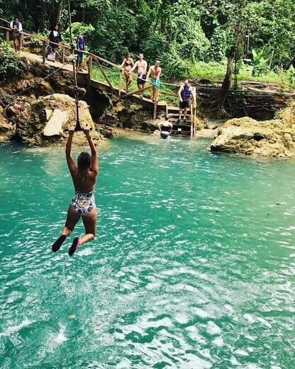 Blue Hole Rope Swing